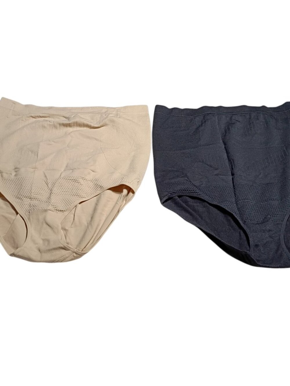 A Pair of Seamless High-Waisted Tummy Control Shaper Briefs Size 4XL